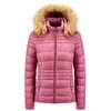 Trenchs pour femmes Drop Winter Veste rembourrée pour femmes Pure Color Simple Hooded