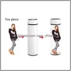 Vattenflaskor 350 ml 500 ml sublimering av tomma tumlar Intelligent tumbler rostfritt stål flasktemperatur Display smart vakuum fl dhjbd