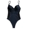 Costumi da bagno da donna Vamos Todos 2021 Summer Side Mesh Costume da bagno per le donne Costume intero da donna con ferretto Push Up Costumi da bagno a vita alta T230531