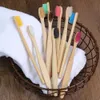 Toothbrush 50PCS Adult Eco Friendly Toothbrush Bamboo Reusable Toothbrushes Portable Wooden Soft Tooth Brush Oral Care Tools