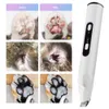 Hund Grooming 3 i 1 hundklippare Professionella trådlösa husdjur Hårtrimmer Lågbuller Pet Shaver Cat Ringworm Lamp USB Laddningsbart Grooming Tool 230530