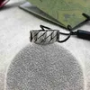 20% off 2023 New designer jewelry bracelet necklace Accessories interlocking hollow men's women's wide narrow ring intertwined pattern link chain