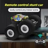 RC CAR SUNT DINFT Soft Big Sponge Opony Buggy Vehicle Model Radio Controlowe Big Foot Pilot Control Toys For Boys Prezent