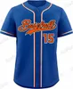 Maillot de baseball personnalisé personnalisé maillots de broderie à la main cousus hommes femmes jeunes n'importe quel nom n'importe quel numéro surdimensionné mélangé expédié bleu 3105025