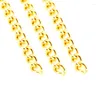 Chaînes En Acier Inoxydable Femmes Hommes Twist O Curb 5x7mm Chaîne À Maillons Vendre Au Mètre Pas De Fermoir Femme Homme Collier En Gros