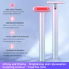 도구 New 4 In 1 Facial Wand Led Red Light Therapy 얼굴 마사지 도구 EM은 얼굴 목에 대한 마사지 기계 스킨 케어 뷰티 장치 얼굴 목에 얼굴 목마