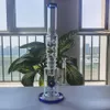 Bong in vetro da 19 pollici con bicchiere dab rig per fumare pipa ad acqua in vetro narghilè