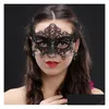 Máscaras de festa novas mulheres garotas meninasas de cosplay traje máscara de máscara de face máscara de máscara de face VT0322 Drop Delivery Home Garden Dhrqk