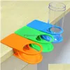 Outros Acessórios para Decoração de Mesa Atacado Home Desk Suporte para Copo de Água Armazenamento Caneca Rack Berço Suporte Clipe Prateleira para Bebidas Café Dh06 Dhuoa