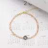 Charm Bracelets 2023 Simple Black White 26 Initial Letter For Women 3mm Crystal Beads Bracelet Female Fashion Jewelry Gift