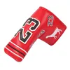 Andere Golfprodukte Leder SHABIER Red #23 Starker Magnetverschluss Blade Putter Head Cover 230530