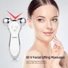 Gereedschap Ckeyin 3D Massage Roller V Lijn Face Massager Microcurrent Facial Tifting Firming Antiaging Antiagatie Herjuvening Huidverzorging Verstrakking