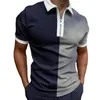 Polos masculinos Men camisas de pólo de verão Marca casual de manga curta masculina massacta de colarinho de colarinho Tees Tops