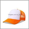 Other Home Textile 11 Colors Diy Sublimation Blanks Caps Beach Sun Hats For Men Women Baseball Cap Drop Delivery Garden Textiles Dh6Qj