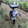 Andere tuinbenodigdheden LED LED Solar Roterende projectielamp Waterdichte Colorf Licht Lawn Yard Lampen Laser Outdoor Decoratie VT0330 DRO DH8BQ