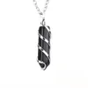 Hexagonal Pillar Natural Stone Necklace Spiral Metal Crystal Pendant Necklace