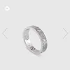 2023 Nouveau designer bijoux bracelet collier bague 925 Sterling plein diamant tendance couple paire Ring Factory