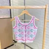 Frauen Strick Camis Buchstaben Gedruckt Tank Top Sommer Sexy Gestrickte Tops Rundhals Gestrickte Camis