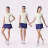 Tennis kjolar veckade yogakjol gymkläder kvinnor som kör fitness golfbyxor shorts sport tillbaka midje fickan blixtlås 3jv9v