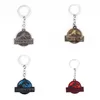 Film Jurassic Park rondom Alloy Hanging Tag Dinosaur Patroon Keychain Small Gift Hot Selling Pendant