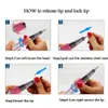 Kits Pro 35000rpm Nail Drill Hine Stainless Steel Handle White Pink Black 3 Color Choice Accessory Nail Art Tool