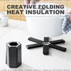 Maty stołowe Izolacja cieplna Mata jadalna Składany ABS anty-scald Home odporny na domek zapiekanki anty-naczyni