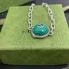 designer sieraden ketting ring lente truien zijn veelzijdige zomerkleding die kan worden gecombineerd met een slangenmalachietgroene grenen armband van hoge kwaliteit