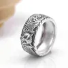 20% de desconto em 2023 Novo designer de joias pulseira colar Acessórios Sterling Ring senso minoria personalidade design Plain Head anel feminino estilo ins alívio casal