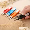 Scissors Stainless Steel Tailor Practical Sewing Embroidery Thrum Snips Yarn Fishing Thread Beading Clipper Sturdy Mini Tool Drop De Dh3Zt