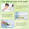 Relaxation Natural Jade Eye Mask Cooling Sleep Eye Mask Cold Therapy Facial SPA Anti Aging Puffiness Blindfold Eye Massager Relaxation Gift