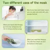 Avslappning Naturlig Jade Eye Mask Cooling Sleep Eye Mask Cold Therapy Facial Spa Anti Aging Puffiness Blindbind Eye Massager Relaxation Gift