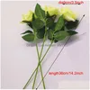 Couronnes de fleurs décoratives Simation Luminous Rose Creative Valentines Day Gift Led Lighted Romantique Colorf Party Favors Vtky2318 D Dhq9K