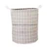 Storage Baskets Toy Organizer Clothing Box Foldable Waterproof Laundry Basket Plaid Dirty Clothes Washing Bag Dh1337 Drop Delivery H Dhpmt