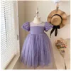 Robes de fille enfants robe filles princesse fête d'anniversaire perles fantaisie Costume pour bébé filles enfants vêtements avec grand