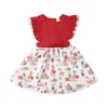 Mädchen Kleider 2020 Neue Heiße Mode Weihnachten Kleidung Neugeborene Kinder Baby Mädchen Ärmellose Strampler Kleid Weihnachten Outfits ropa de bebe nia AA230531