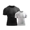 メンズTシャツメンズランニングTシャツコンプレッションジム衣料品フィットネスシャツ筋肉質ビルディングスポーツバスケットボールジャージラッシュガードJ230531