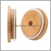 İçki Yazılımı Kapak Fabrikası Bambu Kapağı Yeniden Olabilen Ahşap Mason Kavanoz Kapakları 70mm Canning İçme Kavanozları için ST DOĞU VE SIL MEVE