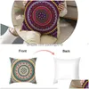 Kudde fall boho stil tryck er mandala mönster mjuk persika hud soffa kudde bohemian 40 design dbc drop leverans hem trädgård texti dhbht