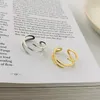 Cluster Rings WTLTC Chunky Wired Line Stacking For Women 925 Sterling Sliver Thin Thumb Vintage Minimal Adjustable Jewelry