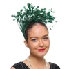 Chapeaux cornichon bandeau chapeau pour femmes mariage fleur Cocktail maille pince à cheveux thé fête antidérapant