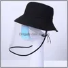 Party Hats Protective Epidemic Antisaliva Dustproof Hat Safety Fl Face Shield Protection Tool Fisherman Fishing Cap Drop Delivery Ho Dhagc