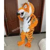 Costumes de mascotte de tigre à fourrure Carnaval Hallowen Cadeaux Unisexe Adultes Fantaisie Jeux de fête Tenue Vacances Publicité extérieure Tenue Costume