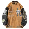 Giacche da uomo Uomo Donna Lettera Ricamo Varsity Giacche Giapponese Sottile Oversize Primavera Autunno Giacca da baseball Cappotto Hip Hop Harajuku College 230531