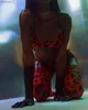 Briefs trosor aduloty kvinnor underkläder sexig erotisk underkläder strumpeband med strumpor leopard frestelse tryckning 5 stycken set l230518