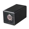 Titta på lådor Fall Automatiskt batteridrivet lyxmekaniskt för klockor Roterande Display Storage Box -gåva