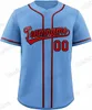 Maillot de baseball personnalisé personnalisé maillots de broderie à la main cousus hommes femmes jeunes n'importe quel nom n'importe quel numéro surdimensionné mélangé expédié bleu 3105021