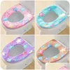 Toilet Seat Covers Pedestal Pan Flannel Cushion Pads Winter Warmer Soft Er Use In Oshaped Flush Comfortable Bathroom Products Drop D Dh4Qx