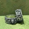 bijoux de créateurs bracelet collier Accessoires Sterling Ring céramique vieux couple amour intrépide tête de bague de serpent Elf de haute qualité