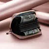 에어 태그를위한 탄소 섬유 PU 가죽 지갑 케이스 케이스 보호 커버 쉘 추적기 액세서