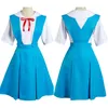 Tema Costume EVA Costumi Cosplay Asuka Langley Soryu Ayanami Rei Anime Uniforme scolastica Camicia Abito Ragazze Donna Costume di Halloween Abiti Parrucca 230530